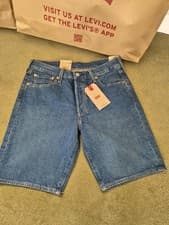 Image of Mens Levi's 501 Original Denim Shorts Size W30 Brand New With Tags