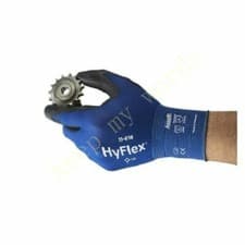 Image of Ansell HyFlex 11-618 Work Gloves Multi-purpose Blue Black (Bundle of 12 pairs)