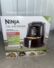 Image of Ninja AF100UK Air Fryer 3.8L 1550W 4-in-1 Digital Healthy Fryer Grey Black New