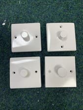 Image of 4x BG Electrical Intelligent Dimmer Switch - Single, 2 Way, White 200W