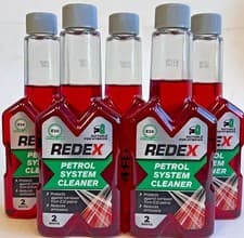 Image of REDEX PETROL SYSTEM CLEANER - (SUITABLE FOR HYBRIDS, E10 PETROL SAFE) 5x250ML