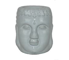 Image of Buddha Face Ceramic Oil/Wax Burner Choice of 2 Colours 8cm Home Decor