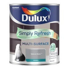 Image of DULUX SIMPLY REFRESH MULTI SURFACE EGGSHELL NATURAL SLATE 75