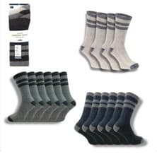 Image of Mens HeavyDuty Cushioned Walking Socks Trekking Hiking Ski Work Boot Adults 6-11