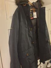 Image of SuperDry Mens Longline Puffer Coat , New Rookie Down Parka