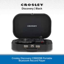 Image of Crosley Discovery Record Player Bluetooth Turntable With Built-In Speakers