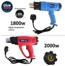 Image of Professional Hot Air Gun with 4 Nozzles - Paint stripper shrinkwrap Frozen Pipes