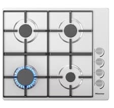 Image of Hisense GM642XHS Gas Hob 4 Burner Stainless Steel Built-In Hob