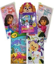 Image of Paw Patrol, Dora Explorer, Fisher Price, Crayola Preschool Kindergarten 5 Books