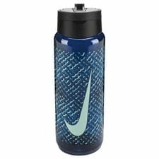 Image of Nike TR Renew Recharge Straw Bottle 24oz - Sports Water Bottle - Graphic Blue