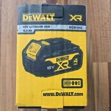 Image of Dewalt Genuine DCB182 18 Volt 4.0 Ah XR Li-Ion Lithium-Ion Slide Battery