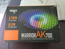 Image of Aigo AK 700W PC PSU Power Supply unit Black Gaming Quiet 120mm rgb Fan 24pin 12V