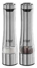 Image of Russell Hobbs Salt & Pepper Grinders, Stainless Steel, Battery Powered