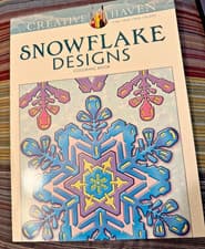 Image of CREATIVE HAVEN SNOWFLAKE DESIGNS COLORING BOOK ARTWORK BY A.G. SMITH