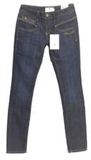 Image of Freeman T Porter Women's Alexa Slim Fit Regular Size Eclipse Raw Blue Jeans