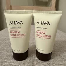 Image of 2x AHAVA Deadsea Water Mineral Hand Cream Travel Size 40 ml/1.3 oz Each