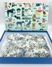 Image of Mudpuppy Hot Dogs A-Z Jigsaw Puzzle 1000 Pieces New & Sealed