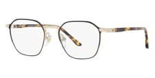 Image of Starck SH2076 002 Gold & Black Frames Eyeglasses Brille Hand Made 51-20-145