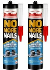 Image of 2x UniBond No More Nails Waterproof Indoor Outdoor Instant Glue Grab Adhesive