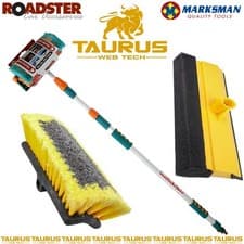 Image of 3M ALUMINIUM TELESCOPIC Water Fed Extendable Car Wash Window C SQUEEGEE Brush UK