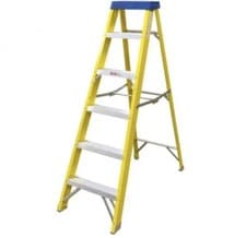 Image of Fibreglass Step Ladder 6 Tread
