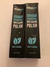 Image of 2x Mr Blanc Teeth Bamboo Charcoal Natural Whitening Polish Toothpaste 100ml BNIB