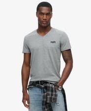 Image of Superdry Mens Organic Cotton Classic V-Neck T-Shirt