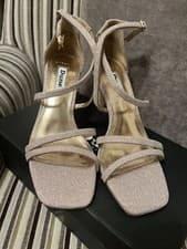 Image of Dune Ladies Nude/gold Shimmer Shoes Size 4