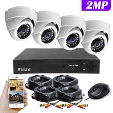 Image of 1080P HD CCTV CAMERA SECURITY SYSTEM KIT 4CH DVR HOME OUTDOOR IR WITH HARD DRIVE