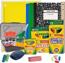 Image of Back to School Supplies Bundle for Elementary Grades K-5 - School Supply Kit 32