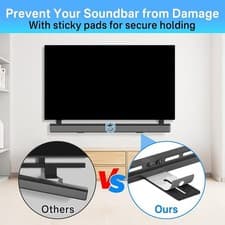 Image of Easy Install Soundbar Mounting Solution with Secure Non Slip Base Features