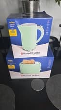 Image of Russell Hobbs Eden Pistachio Green Kettle & Toaster BRAND NEW
