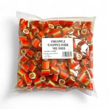 Image of Pineapple Chopped Rock Pieces Handmade Uk British Traditional Candy sweets
