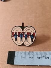 Image of The Beatles "HELP " Metal & Enamel Pin Badge Paul John George Ringo New