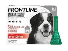 Image of FRONTLINE Plus Flea & Tick Treatment for Extra Large Dogs - 6 Pipettes