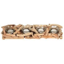 Image of 4pc Driftwood Candle Holder