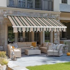 Image of 2.5 x 2m Manual Awning Canopy Outdoor Garden Patio Sun Shade Retractable Shelter