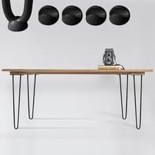 Image of 4x hairpinlegs 25cm hairpin legs black table runners table base steel ✨