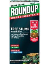 Image of Roundup Tree Stump Weed Killer 250ml Tree Stump & Root Killer Up To 16 Stumps