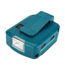 Image of 2USB Power Source Battery Adapter For Makita 14.4V-18V Li-ion Battery with LED H