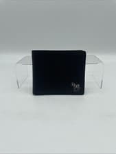 Image of PS Paul Smith Zebra Multi Stripe Billfold Black Leather Wallet Brand New