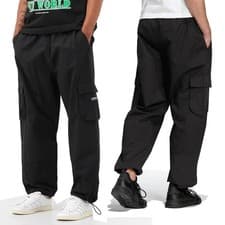 Image of Adidas Adventure Cargo Pants Men's Outdoor Jogging Trousers Training Pants Black