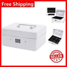Image of Versatile 6-Inch Lock Box with 3-Digit Combination & Sturdy Construction