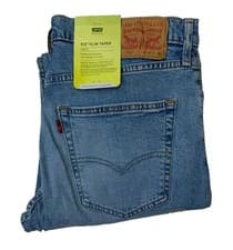 Image of LEVIS 512 Jeans Mens Slim Taper Fit Blue DOLF SUNDOWN Stonewash Stretch Denim