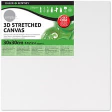 Image of Daler Rowney 3D Stretched Canvas 30x30x4cm