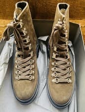 Image of ALLSAINTS New Wanda Womens khaki green suede leather boots UK 5 38 RRP £259