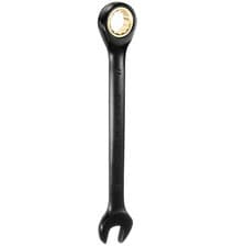 Image of Ratcheting Wrench 17mm Metric Open End Wrench 72-Teeth CR-V Steel 12 Point