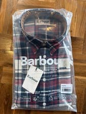 Image of Barbour Malham Checked Relaxed Fit Shirt Medium RRP £70
