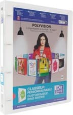 Image of Oxford A4 4 O-Ring Binder, 20mm capacity, 30mm spine, Presentation Folder with