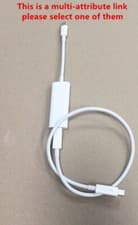 Image of For Apple Thunderbolt 3 (USB-C) to Thunderbolt 2 Adapter A1790 + TB2 0.5m Cable